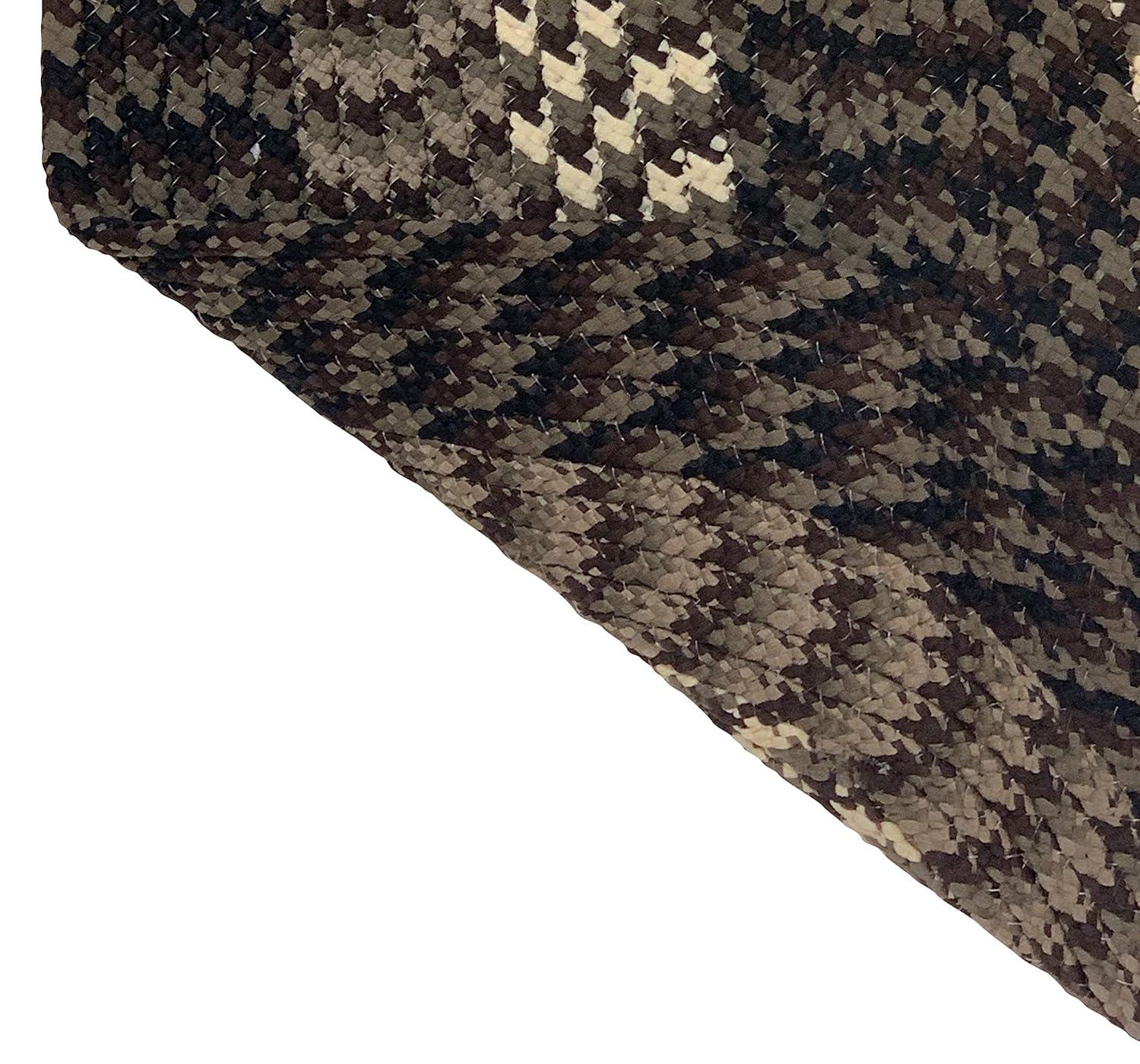 24" x 108" Alpine Collection Chocolate Stripe Reversible Indoor Area Utility Runner Rug - Better Trends