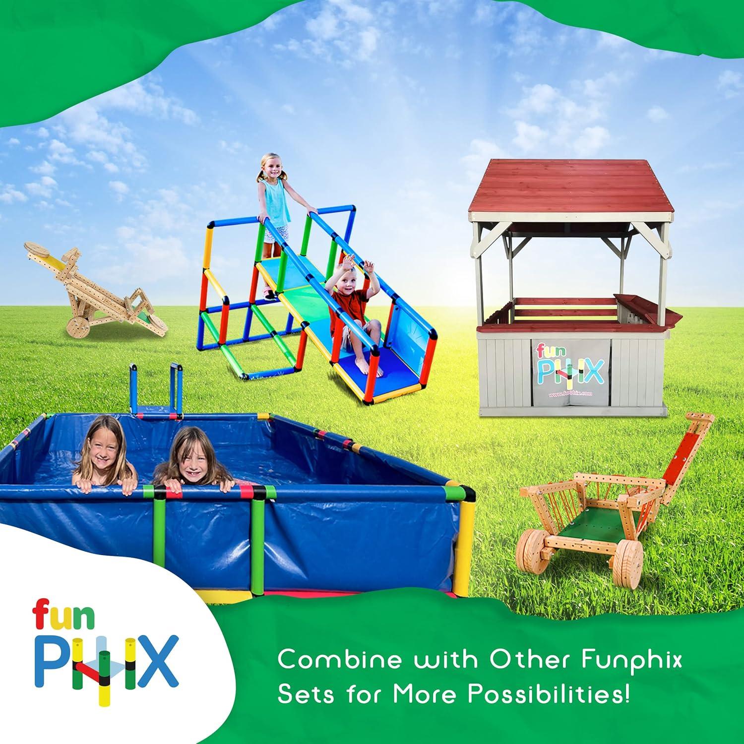 Funphix Buildable Swimming Pool/Outdoor Building Toy Pool, Ball Pit, Sandpit /Connects with Other Funphix Sets