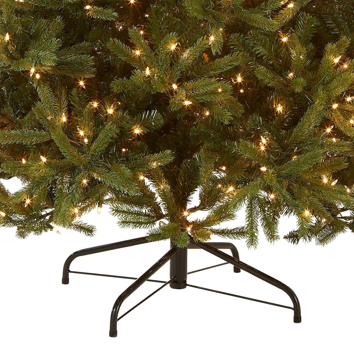 7.5ft National Christmas Tree Company Full Jersey Frasier Fir Medium Artificial Christmas Tree 1000ct Clear