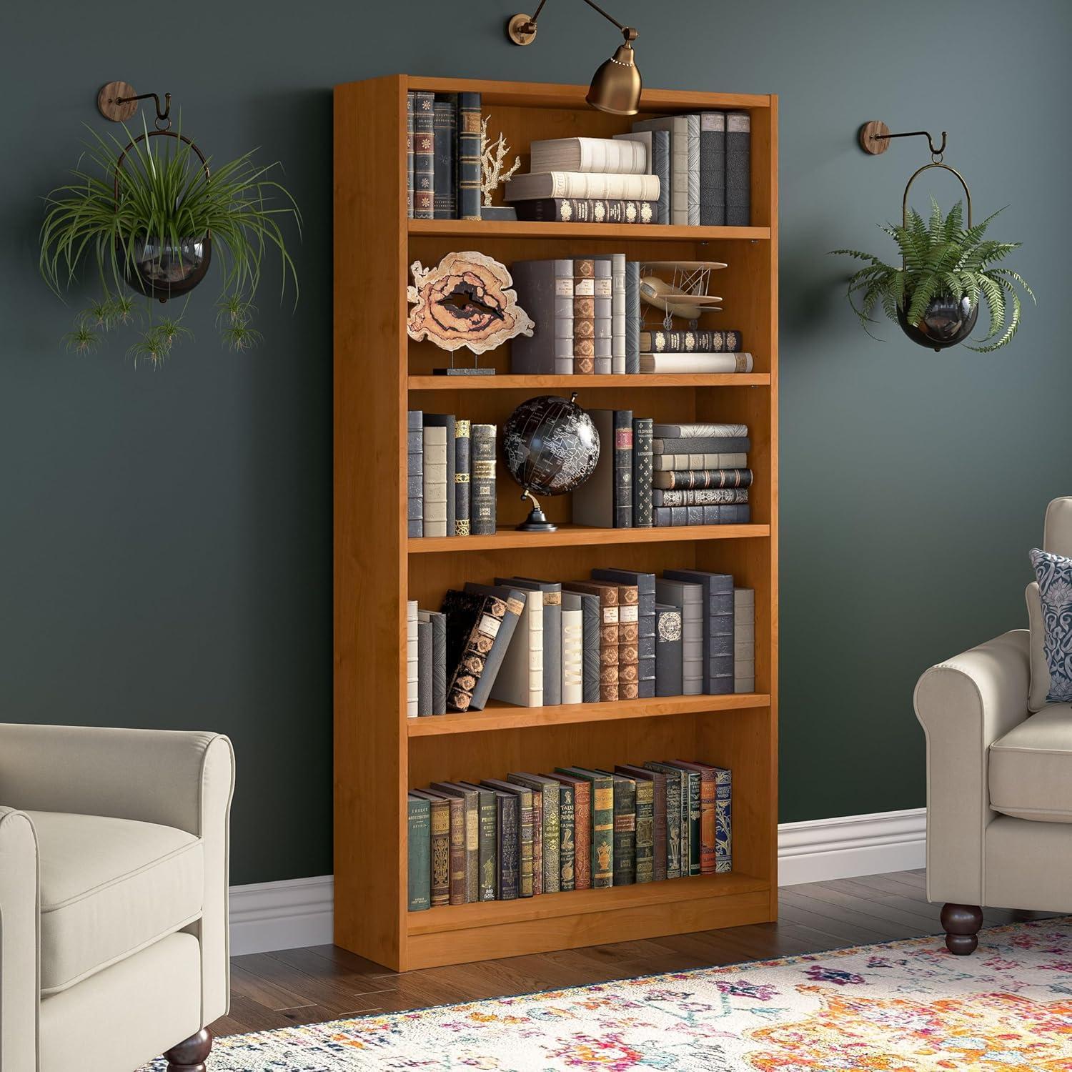 Bush Furniture Universal Tall 5 Shelf Bookcase