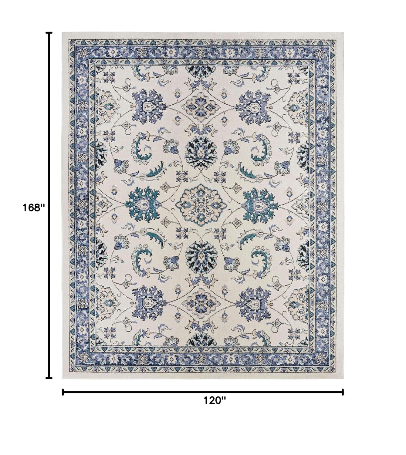 Nourison Nourison Essentials 10' x 14' Ivory Blue Vintage Rug