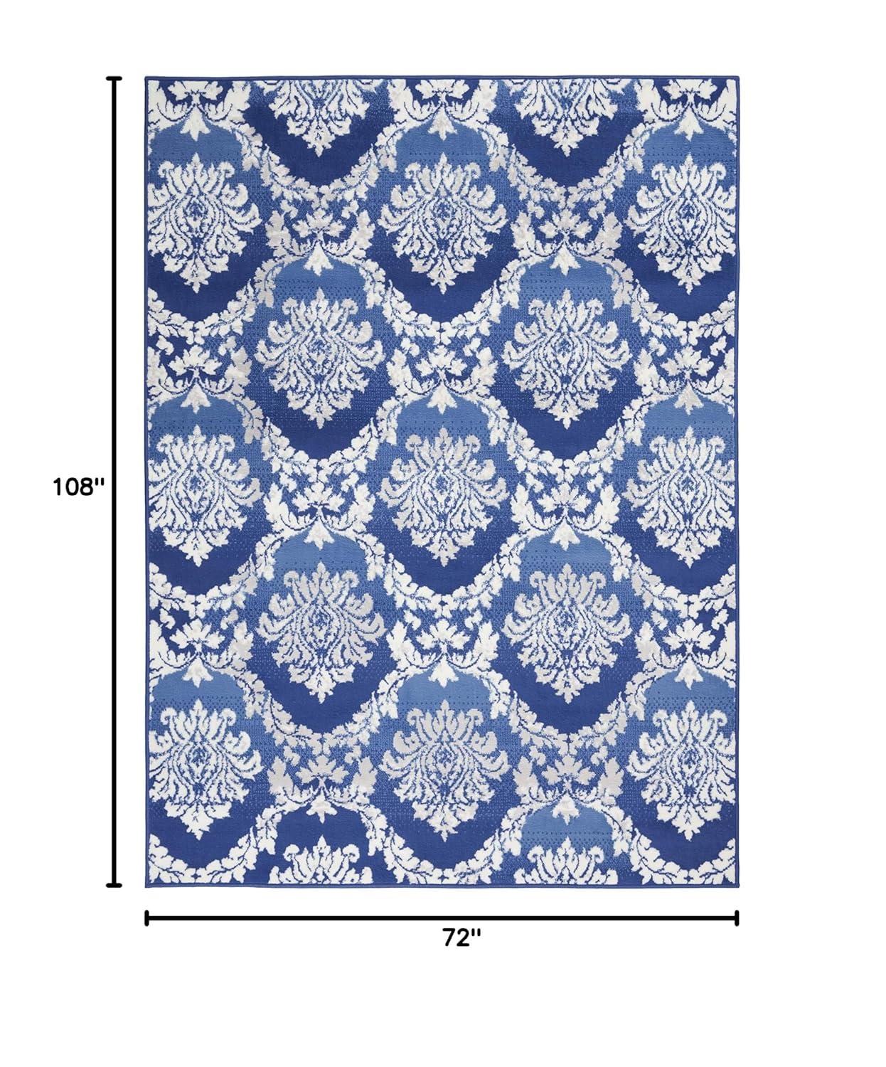 Nourison Whimsicle WHS01 Indoor only Area Rug - Blue 6' x 9'