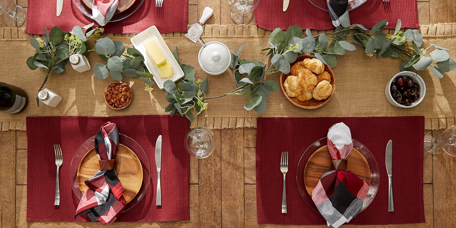 Wine Ribbed Placemat (Set of 6)