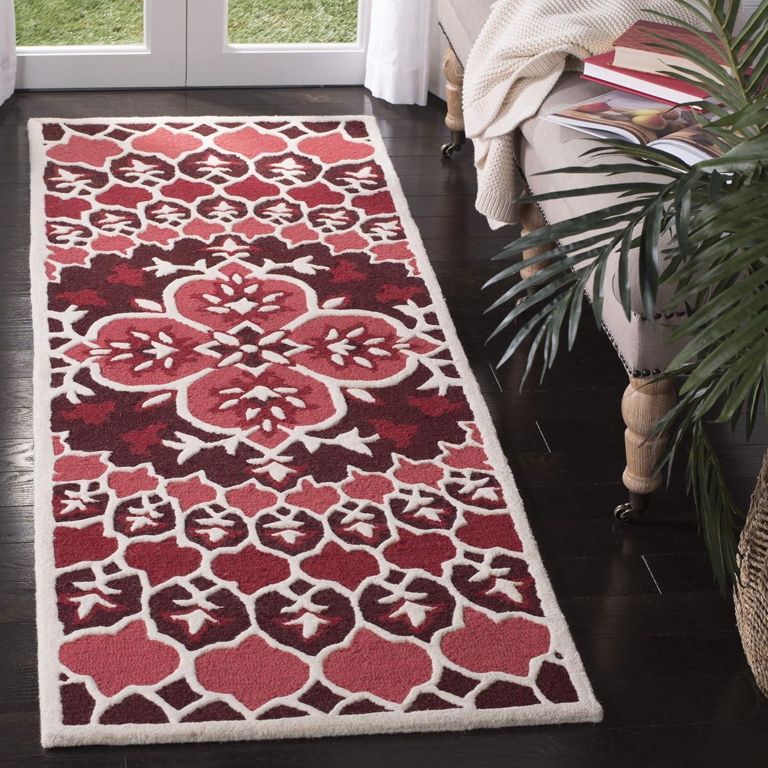 Bellagio BLG610 Hand Tufted Accent Rug - Red/Ivory - 2'x3' - Safavieh.