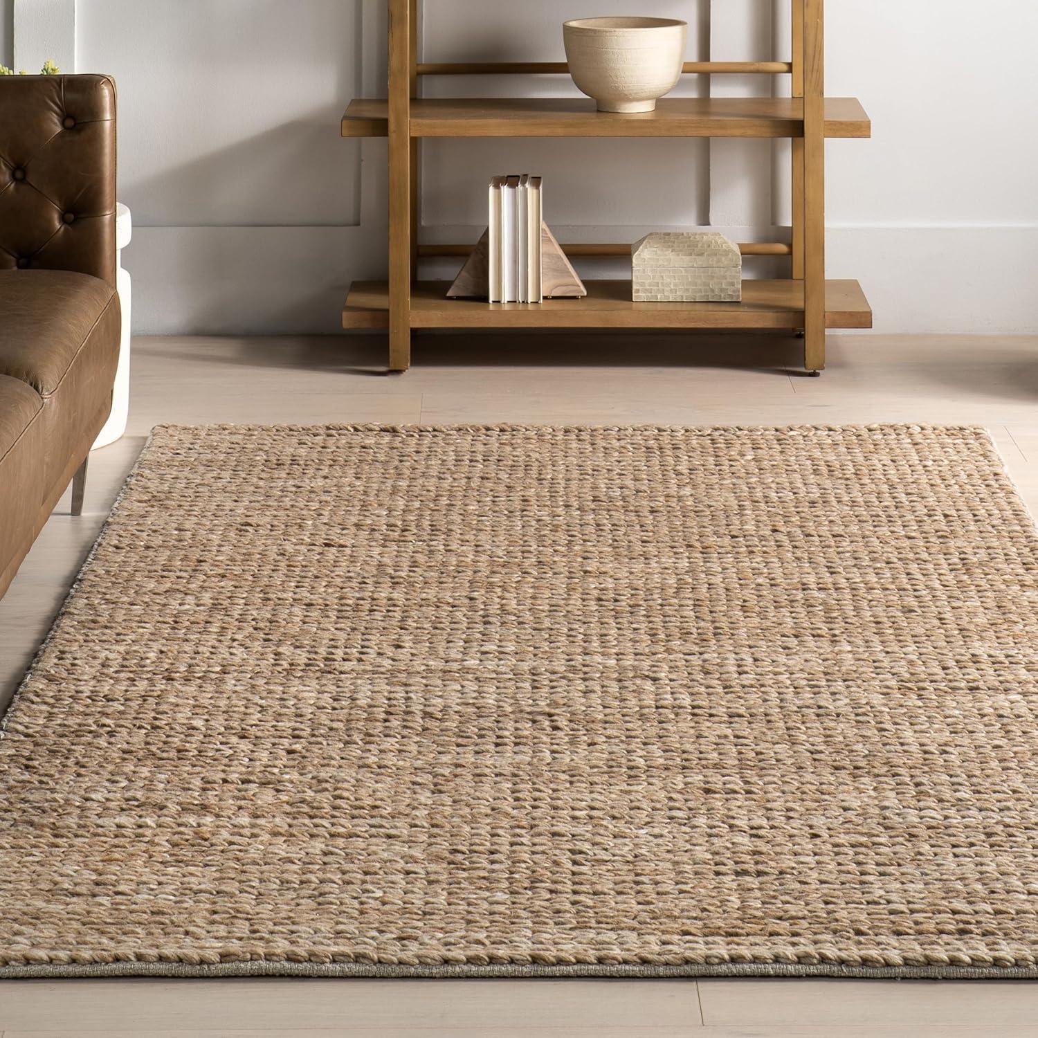 Nuloom Penelope Braided Wool Indoor Area Rug, Runner 2' x 8', Tan