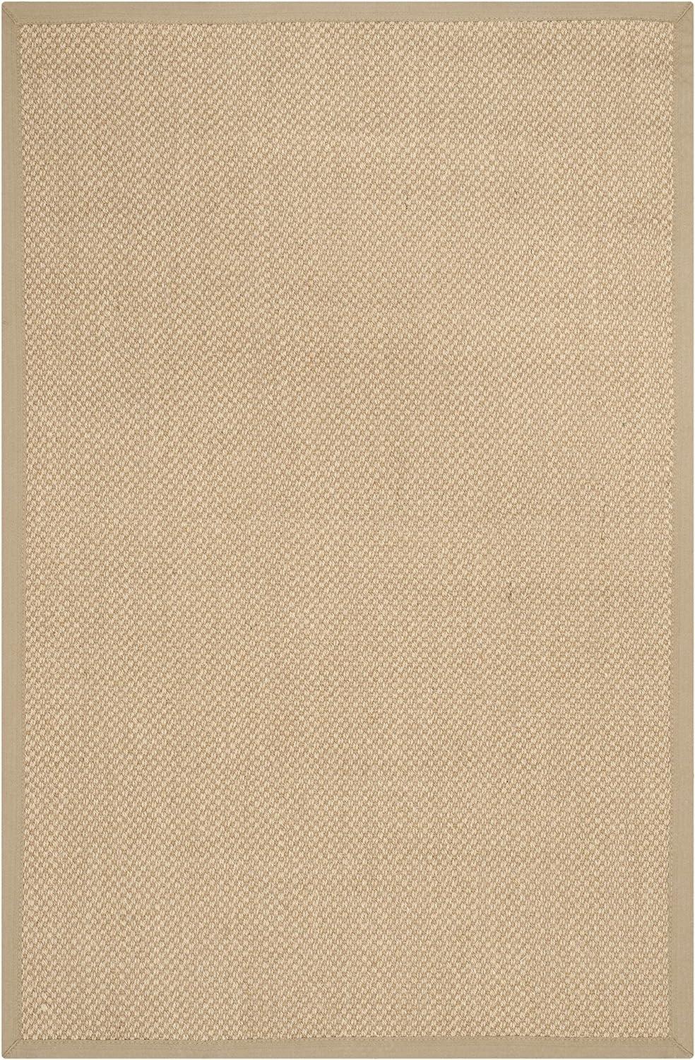 Natural Fiber NF141 Power Loomed Indoor Area Rug - Maize/Linen - 4'x6' - Safavieh.