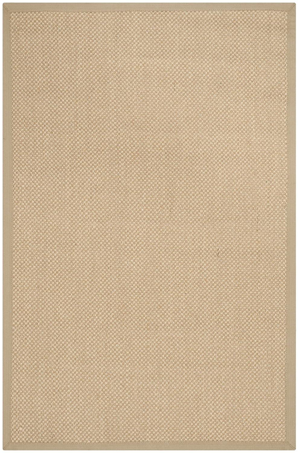 Natural Fiber NF141 Power Loomed Indoor Area Rug - Maize/Linen - 4'x6' - Safavieh