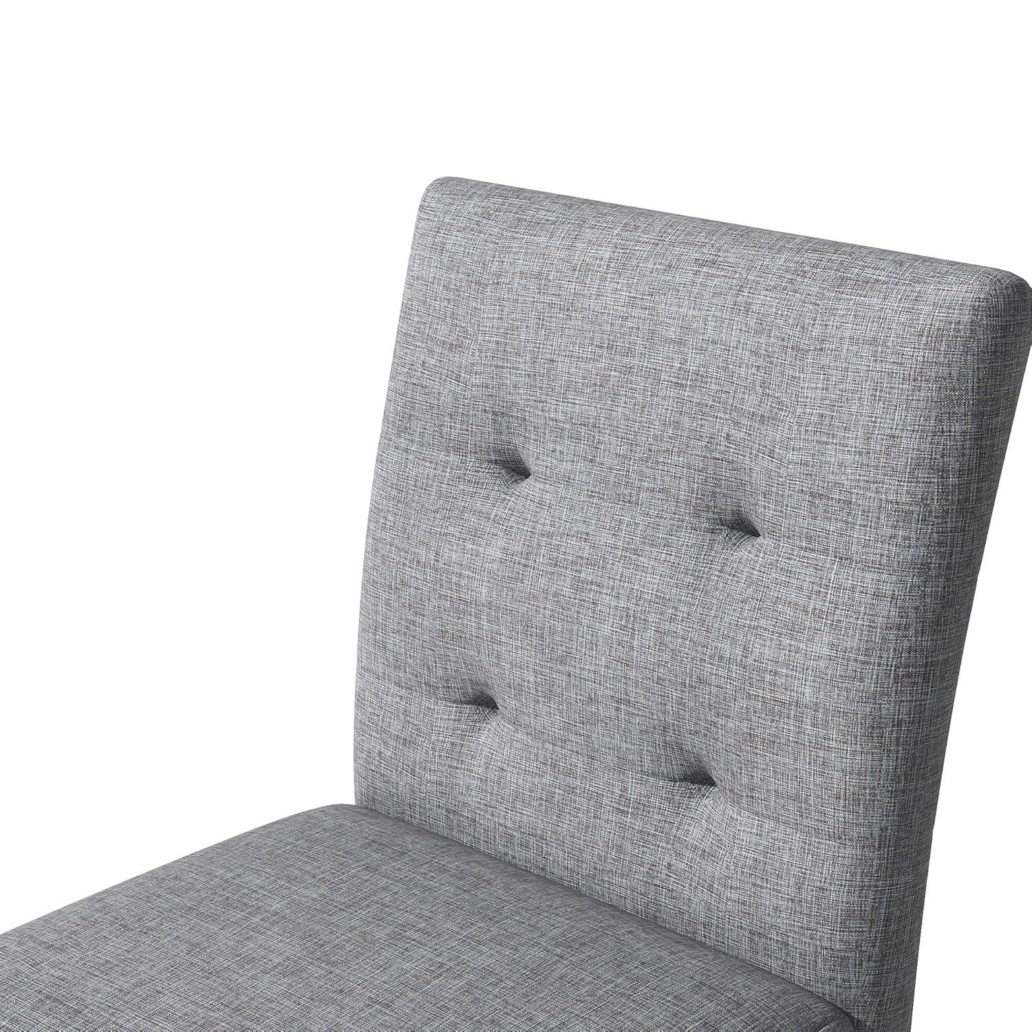 5-Piece Counter Height Dining Set, Includes 1 Solid Wood Table and 4 Upholstered High-Back Chairs w/Footrest for Kitchen, Diningroom, Living Room, Easy to Assemble