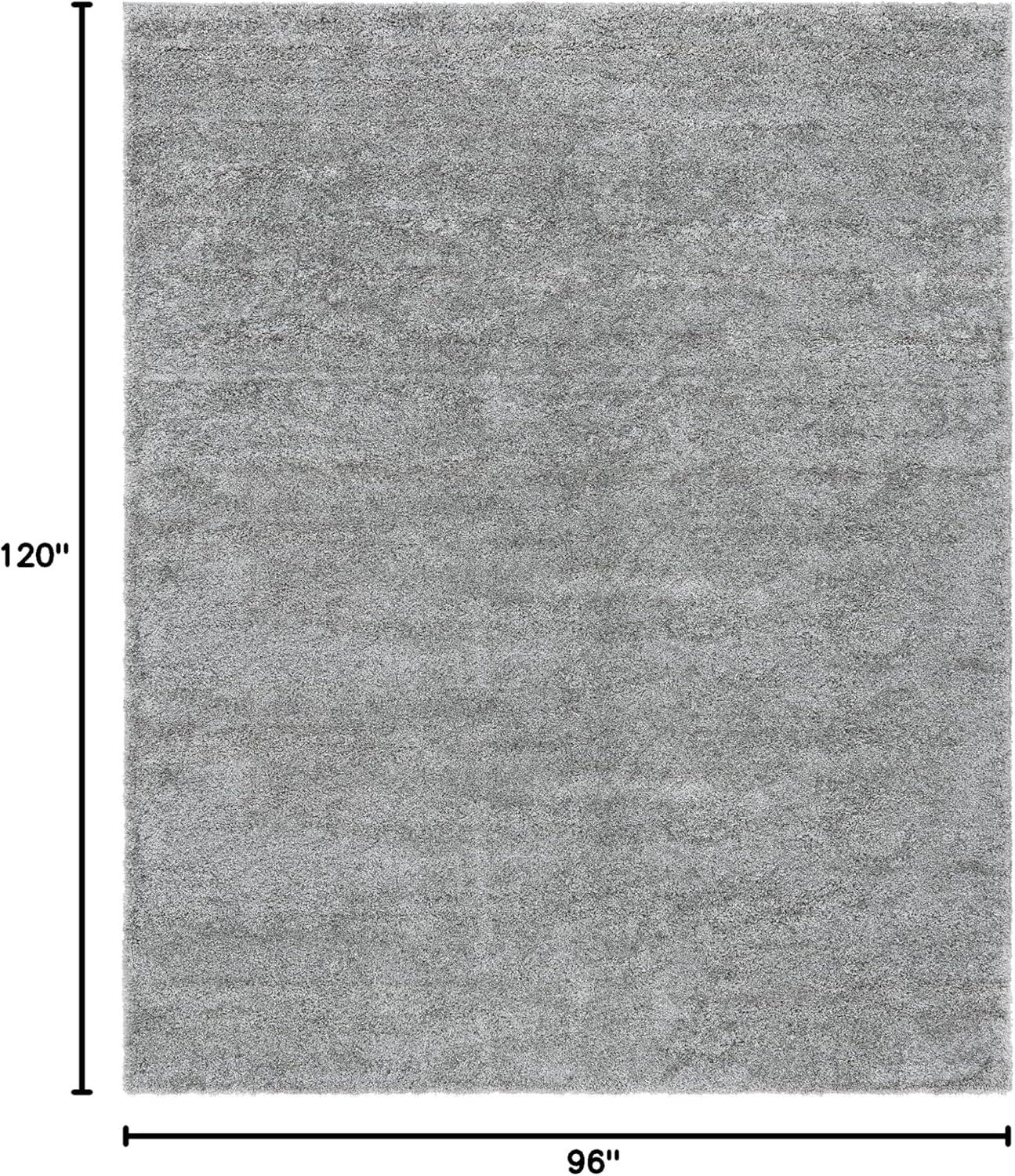 Unique Loom 8' 0 x 10' 0 Davos Shag Dusty Rose Area Rug