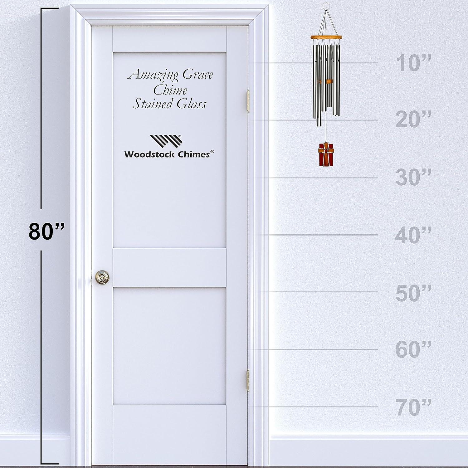 Woodstock Windchimes Original Amazing Grace Chime, Wind Chimes For Outside, Wind Chimes For Garden, Patio, and Outdoor Decor, 28"L