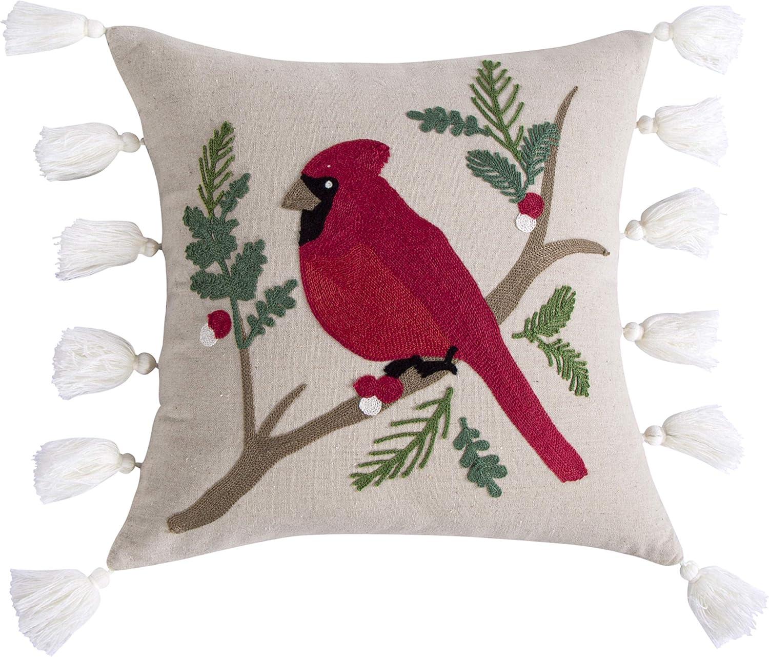 Thatch Home Joybirds Cardinal Pillow - by Levtex Home