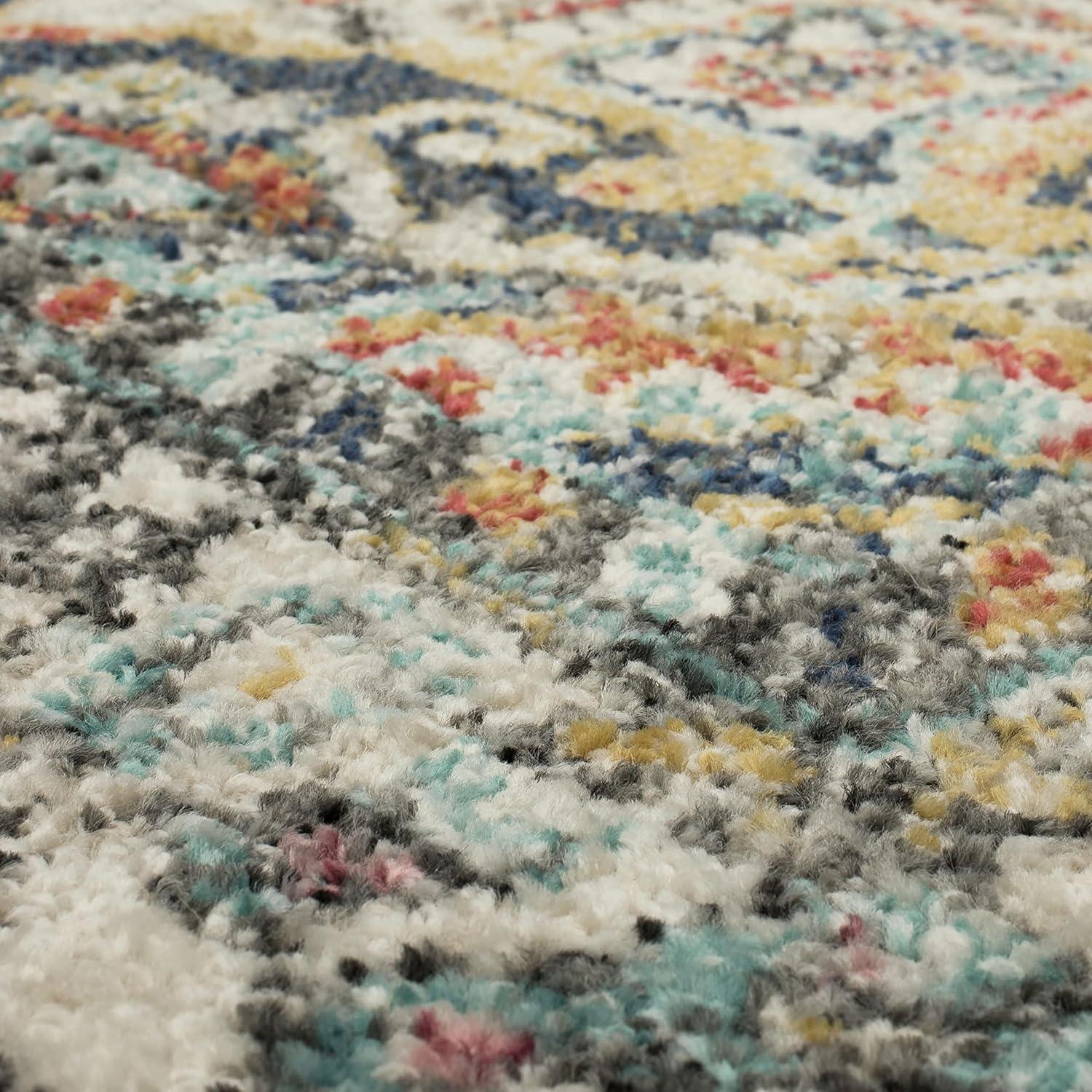 Elysian Blue Medallion 8' x 10' Synthetic Area Rug