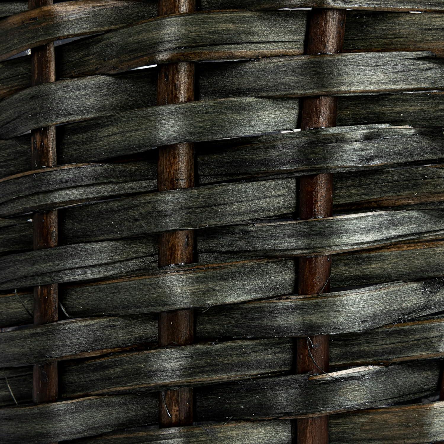 Household Essentials Willow Wicker Open Waste Basket