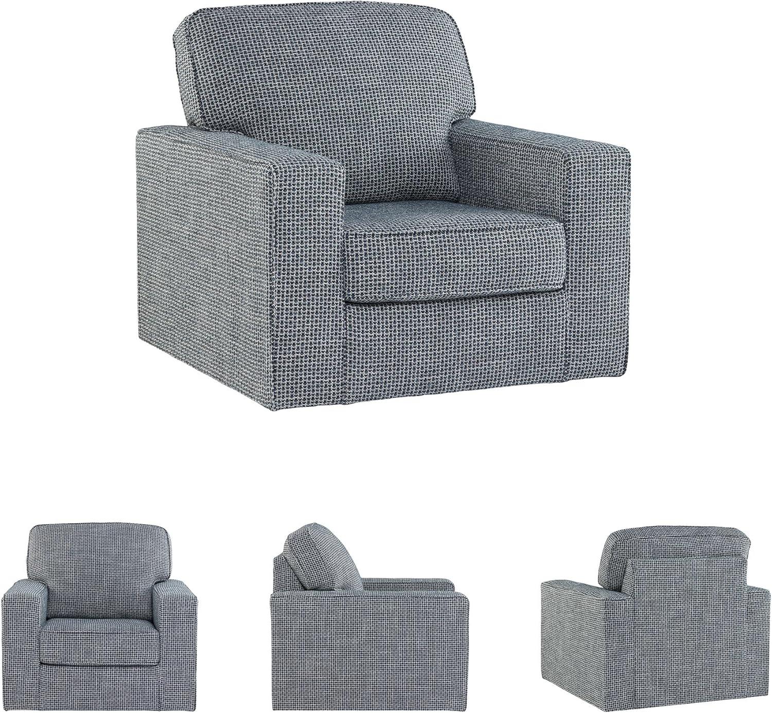 Ebern Designs Deivydas Upholstered Swivel Armchair