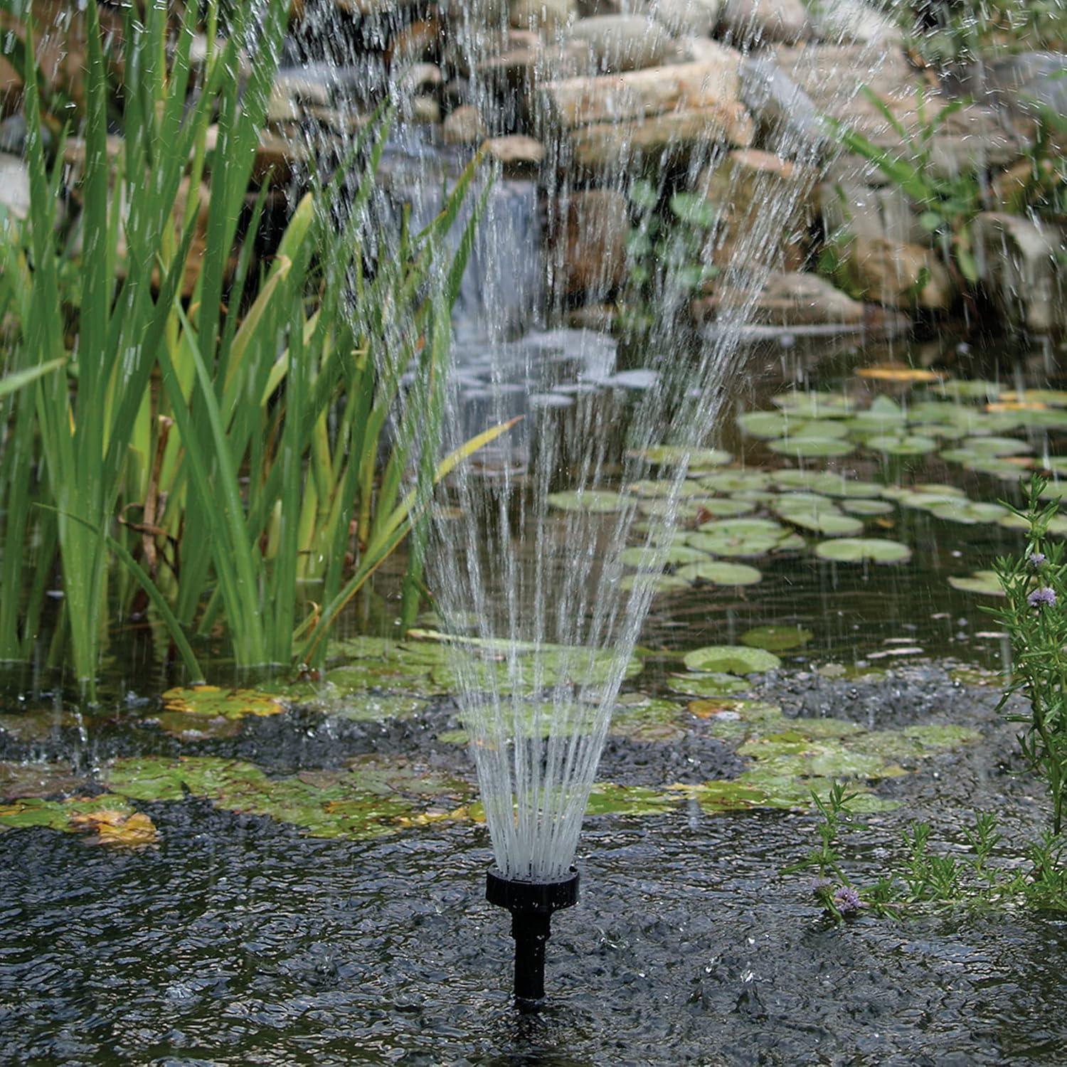 Tetra Fountain Set Pond Pump with 3 Fountain Patterns Electric Pond Pump 0.5GPH