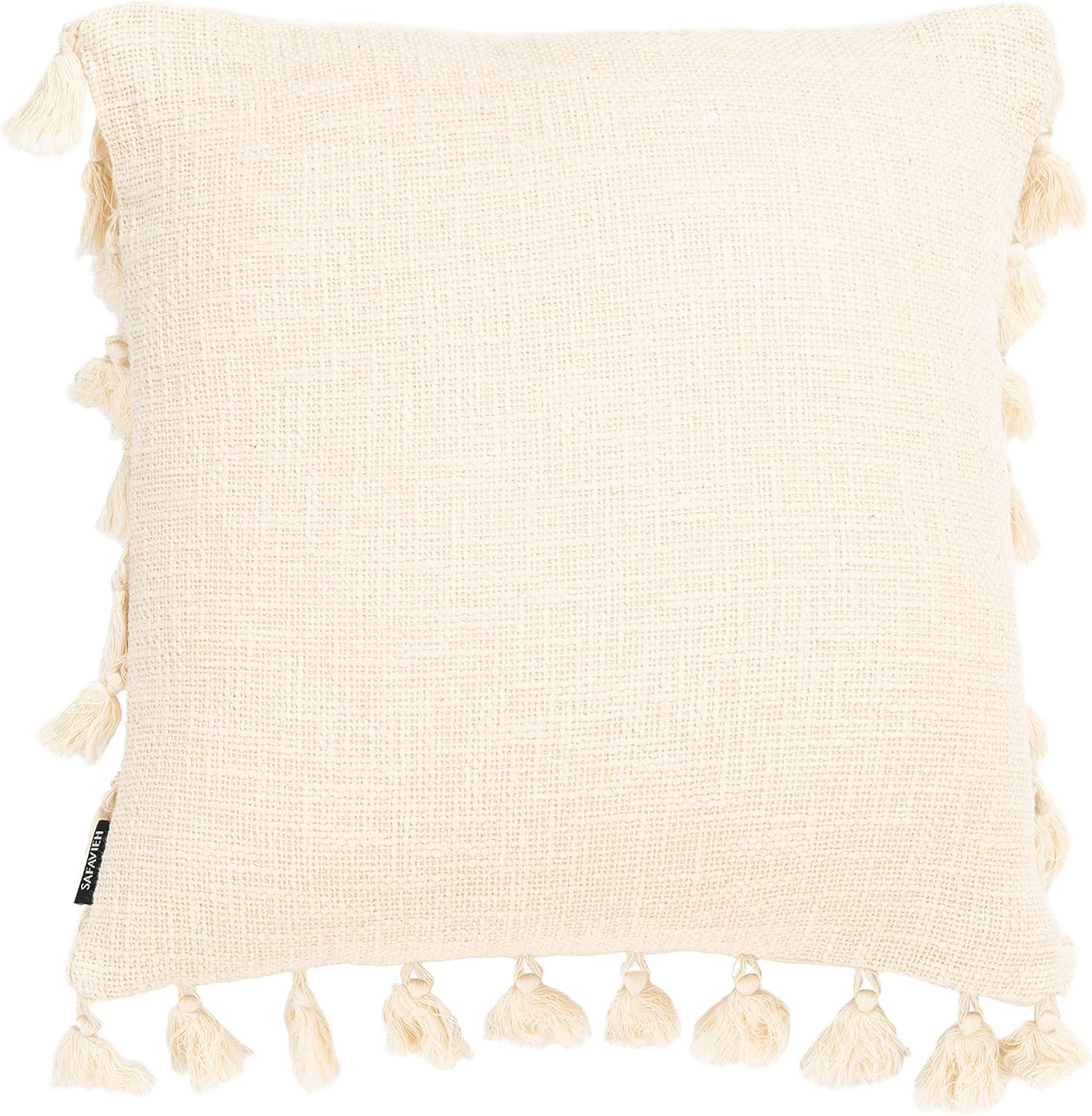 Skyla Tassels Cotton Reversible Throw Pillow