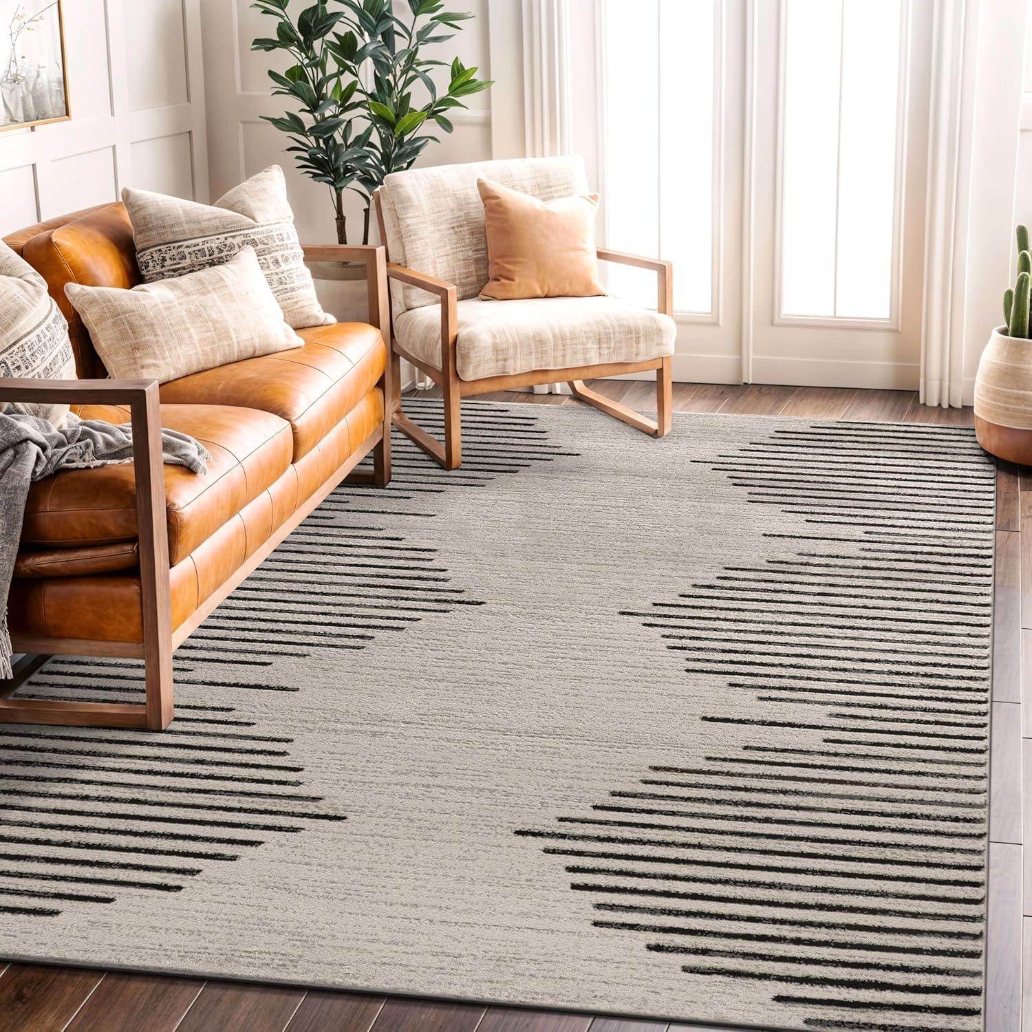 World Rug Gallery Bohemian Stripe Area Rug