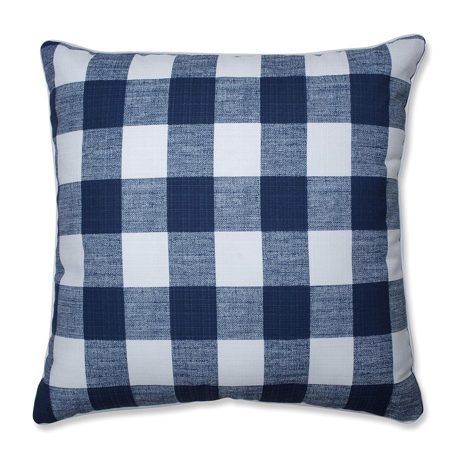 Pillow Perfect Anderson Plaid Indoor/Outdoor Reversible Throw Pillow