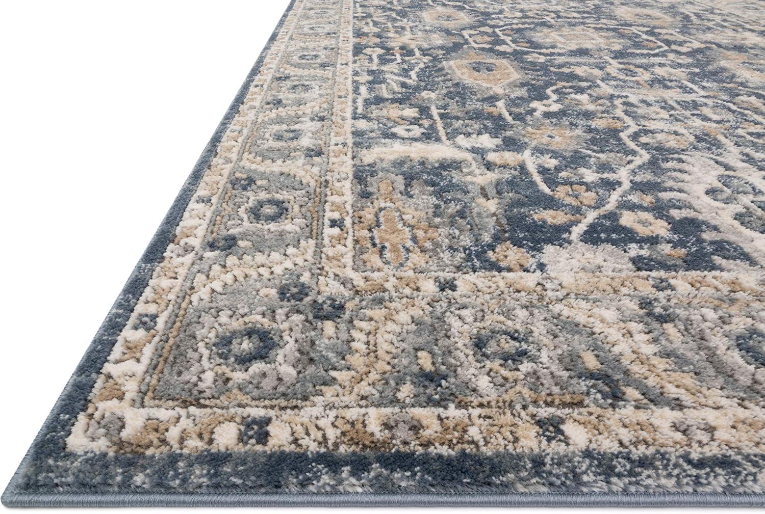 Loloi Teagan Denim / Pebble 2'-8" x 4' Accent Rug