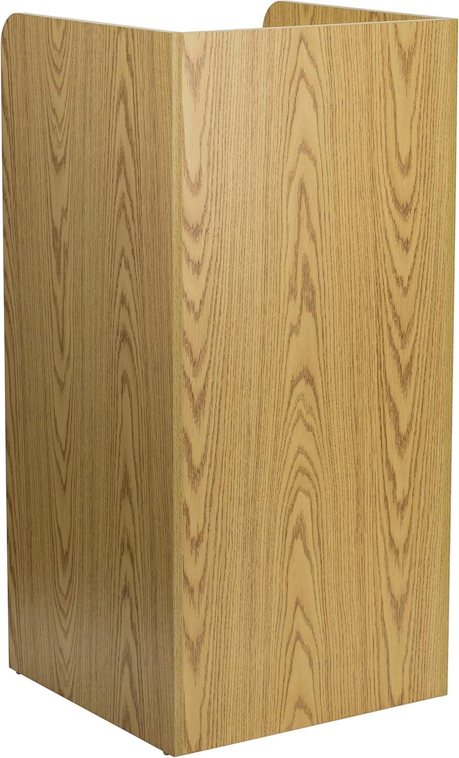 Flash Furniture Wood Tray Top Receptacle