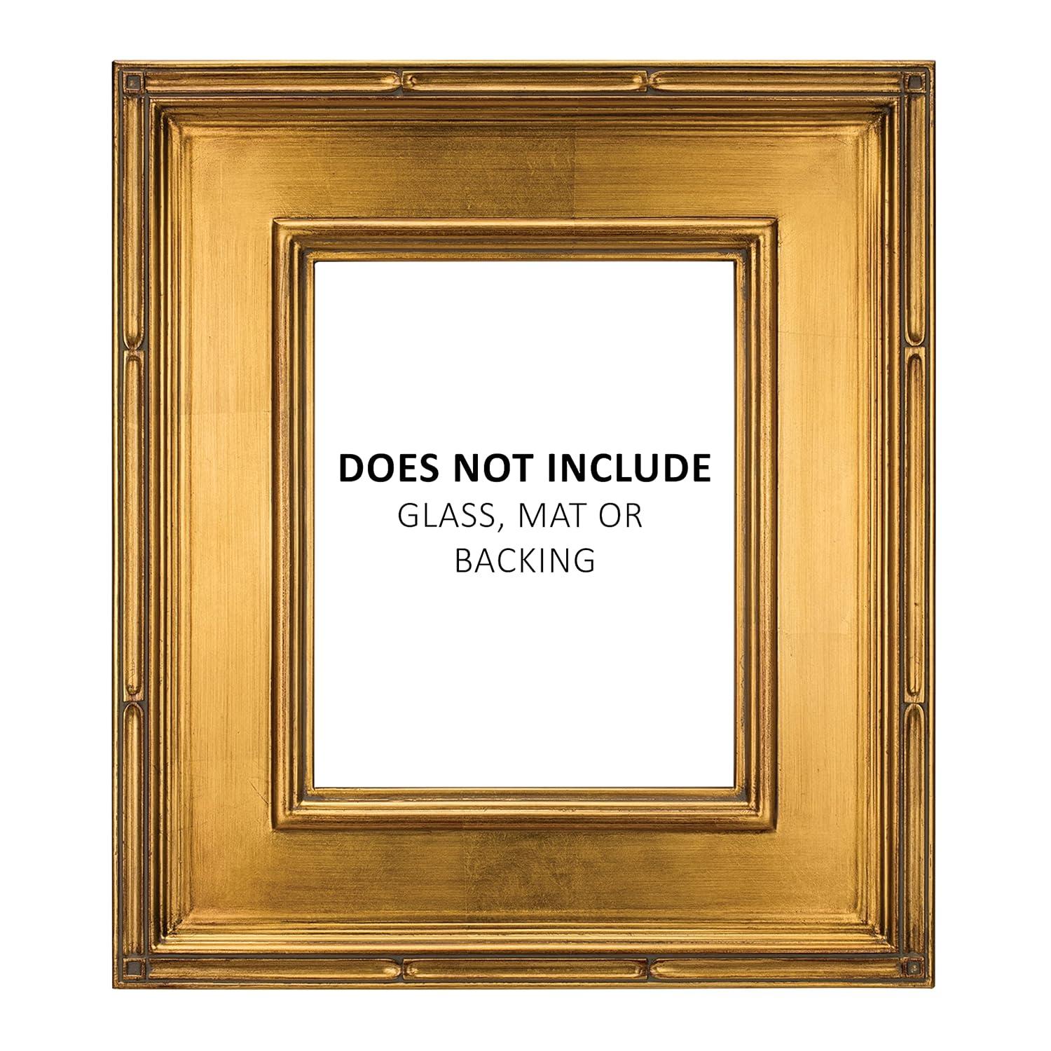 Creative Mark Museum Collection Gold Plein Aire Frames - 9x12" Museum Quality Plein Aire Frames for Photos, Artwork, Paintings, & More! - 2 Pack