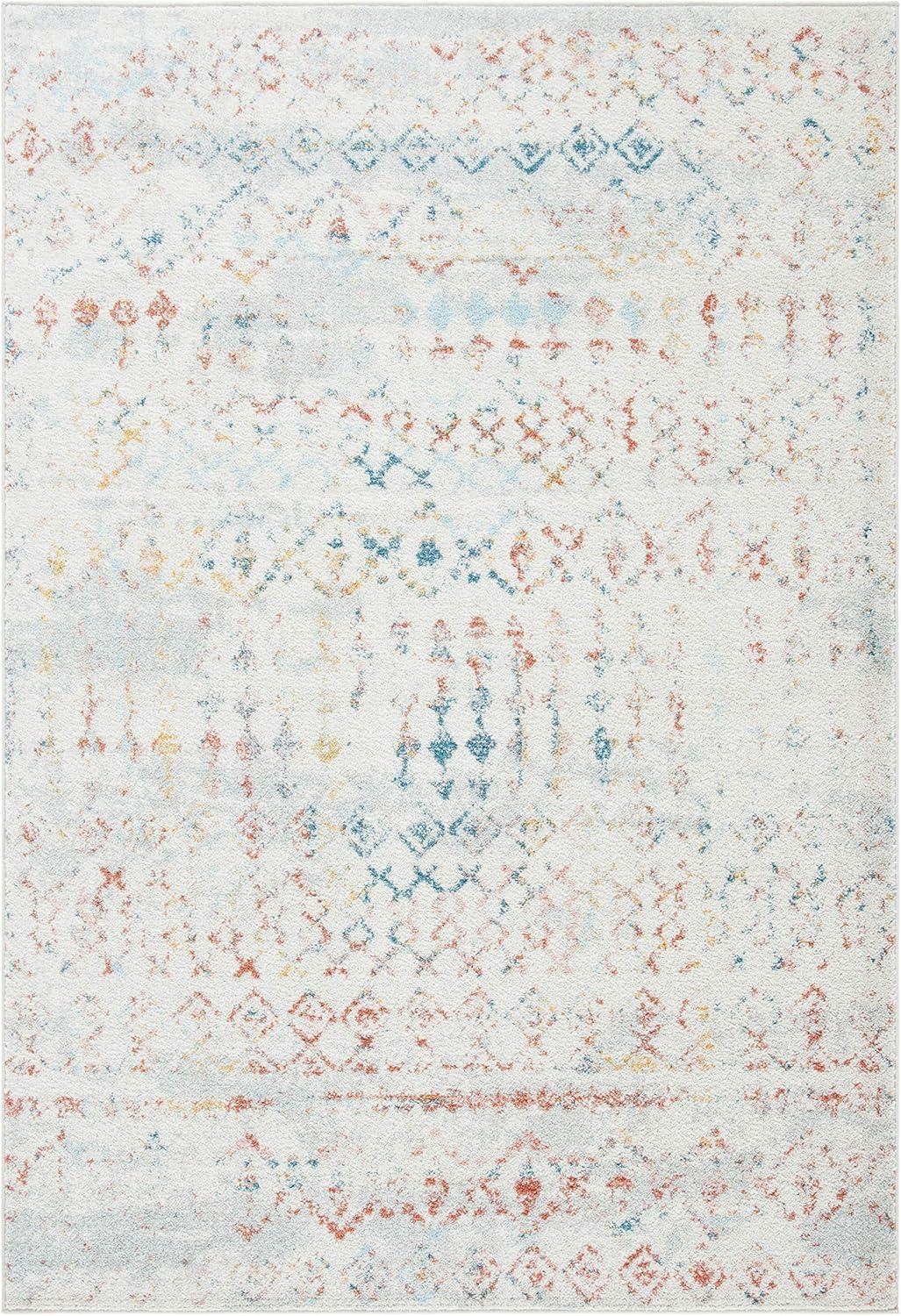 Tulum TUL240 Power Loomed Area Rug - Ivory/Pink - 4'x6' - Safavieh.