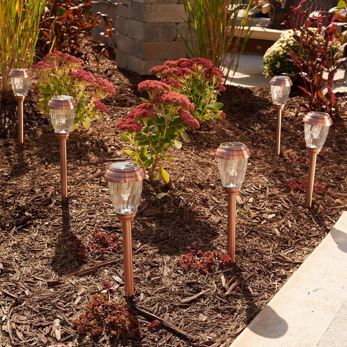 Smart Living Charleston Copper Finish Pathway LED Lights