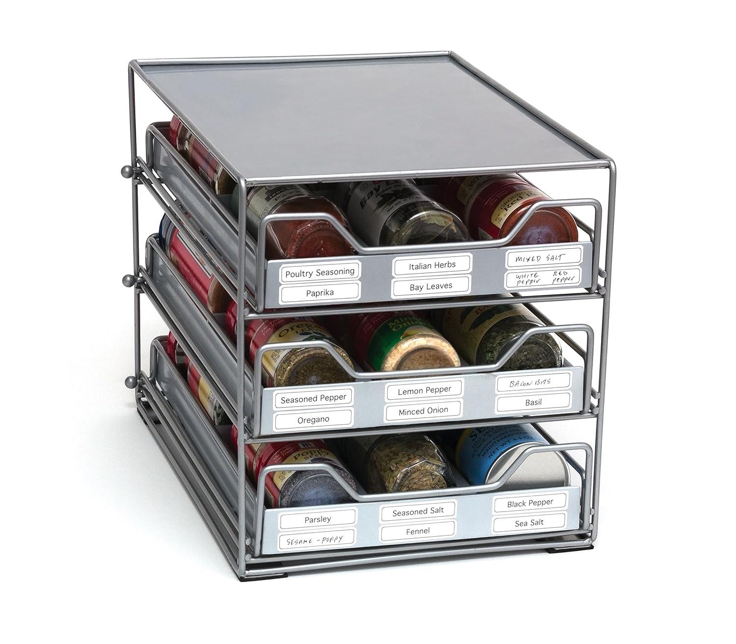 3-Tier Tilt Down Spice Drawer - Lipper International