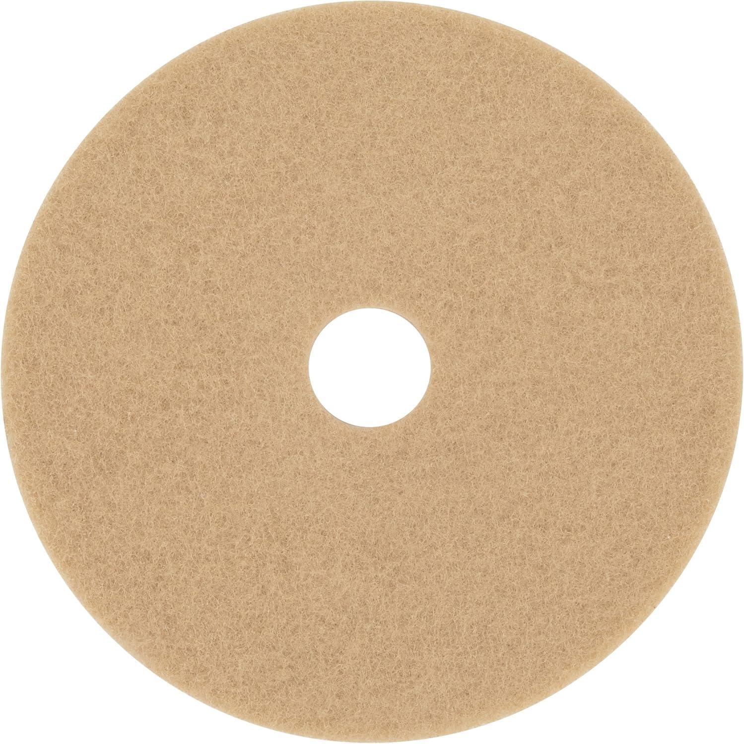 20'' Tan Polyester Ultra High-Speed Floor Burnishing Pads