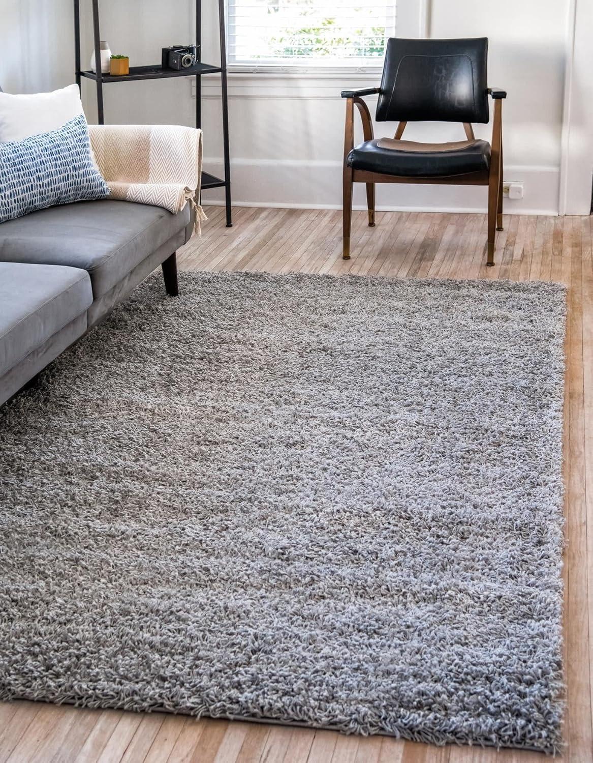 Unique Loom Solid Shag Solid Indoor Woven Area Rug