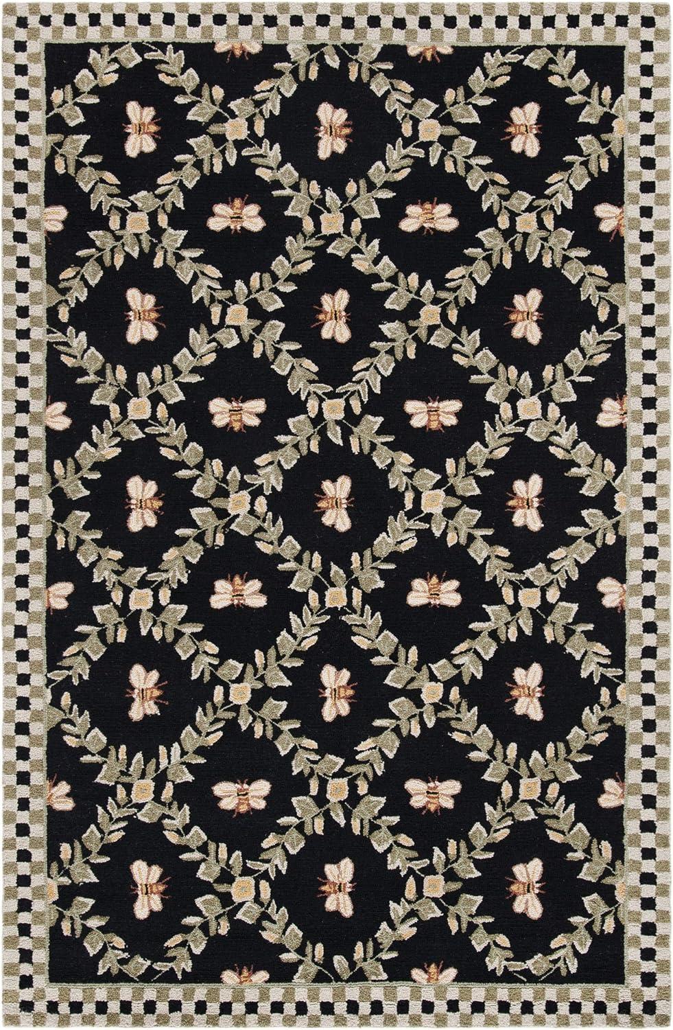 Chelsea HK55 Hand Hooked Accent Rug - Ivory/Rose - 1'8"x2'6" - Safavieh.