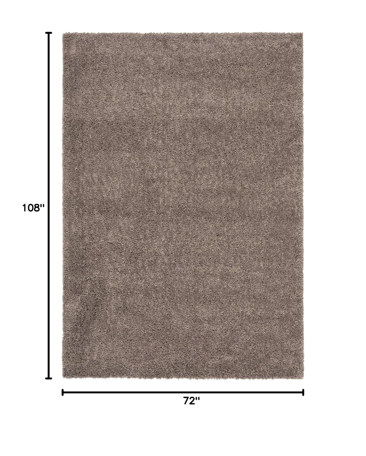 August Shag 900 AUG900 Power Loomed Indoor Area Rug - Taupe - 6'x9' - Safavieh