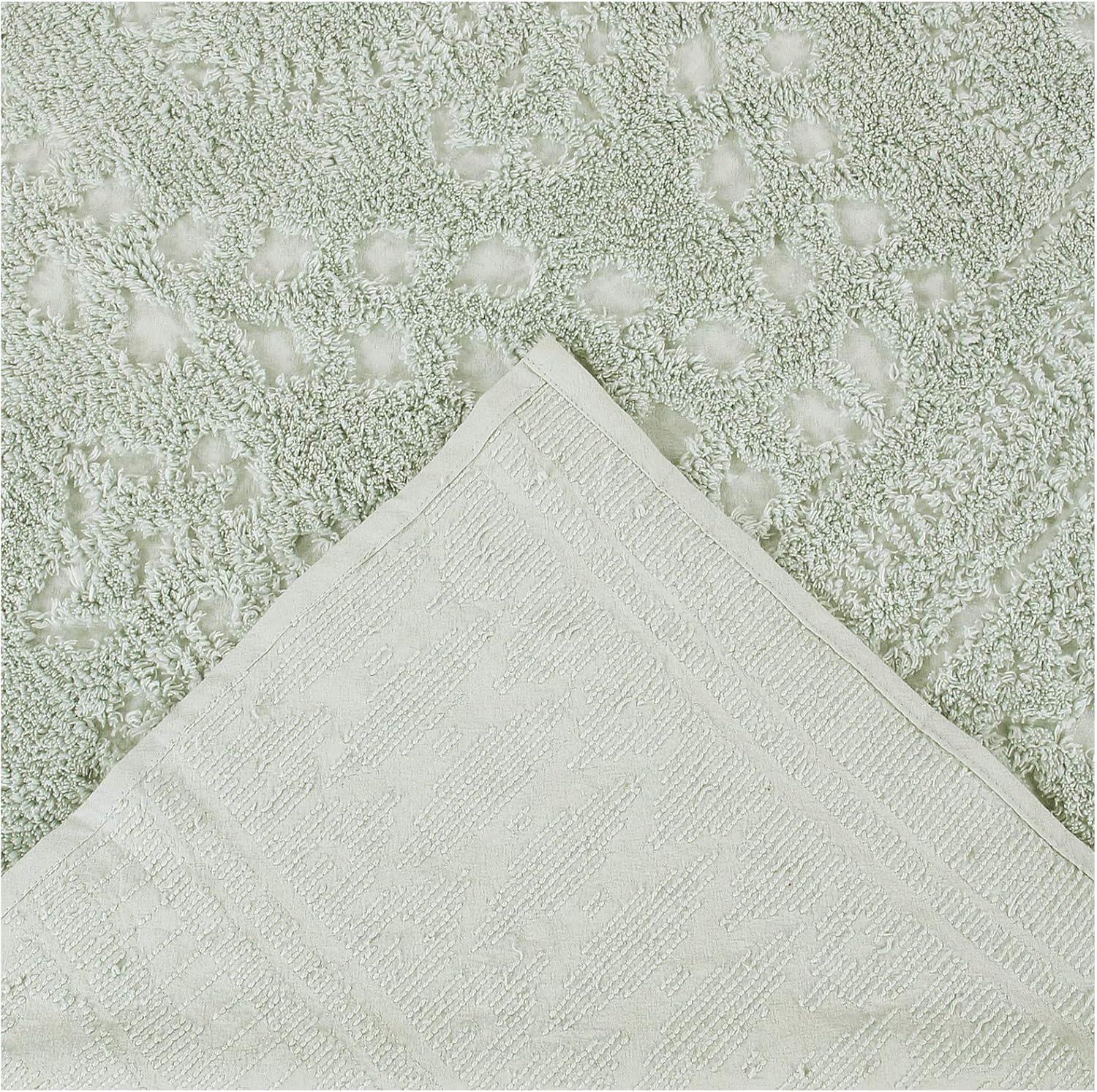 Euro Rio Collection 100% Cotton Tufted Unique Luxurious Floral Design Pillow Sham Sage - Better Trends