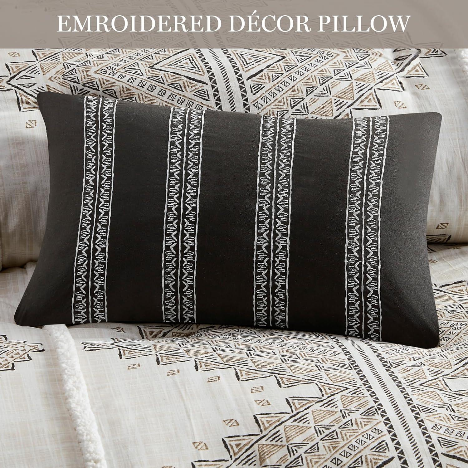 Ibiza 4 Piece Printed Comforter Set with Throw Pillow