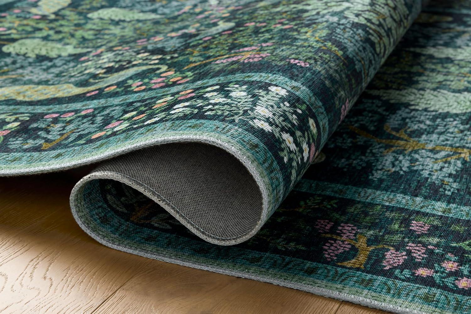 Rifle Paper Co. x Loloi Canopy Teal Area Rug