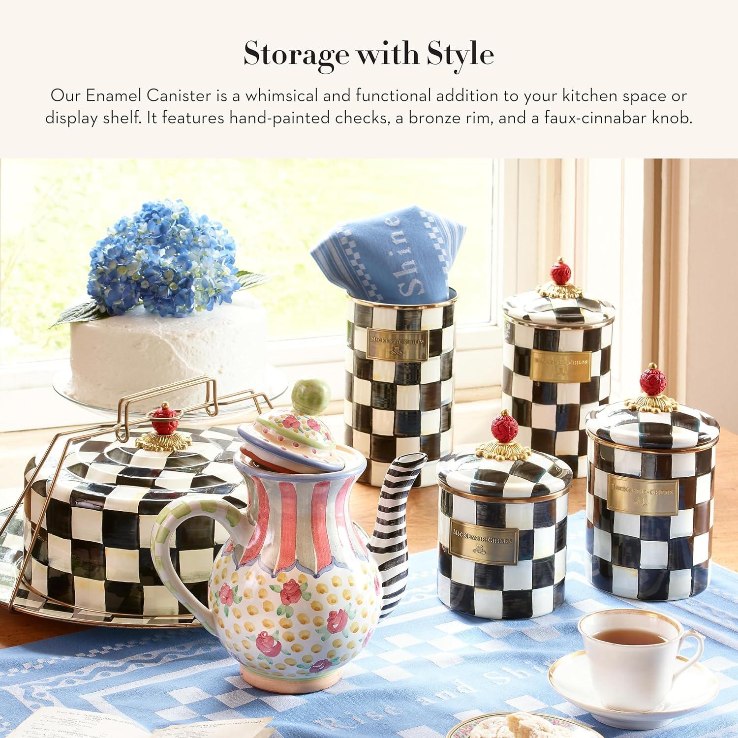 MacKenzie-Childs Courtly Check® Canister