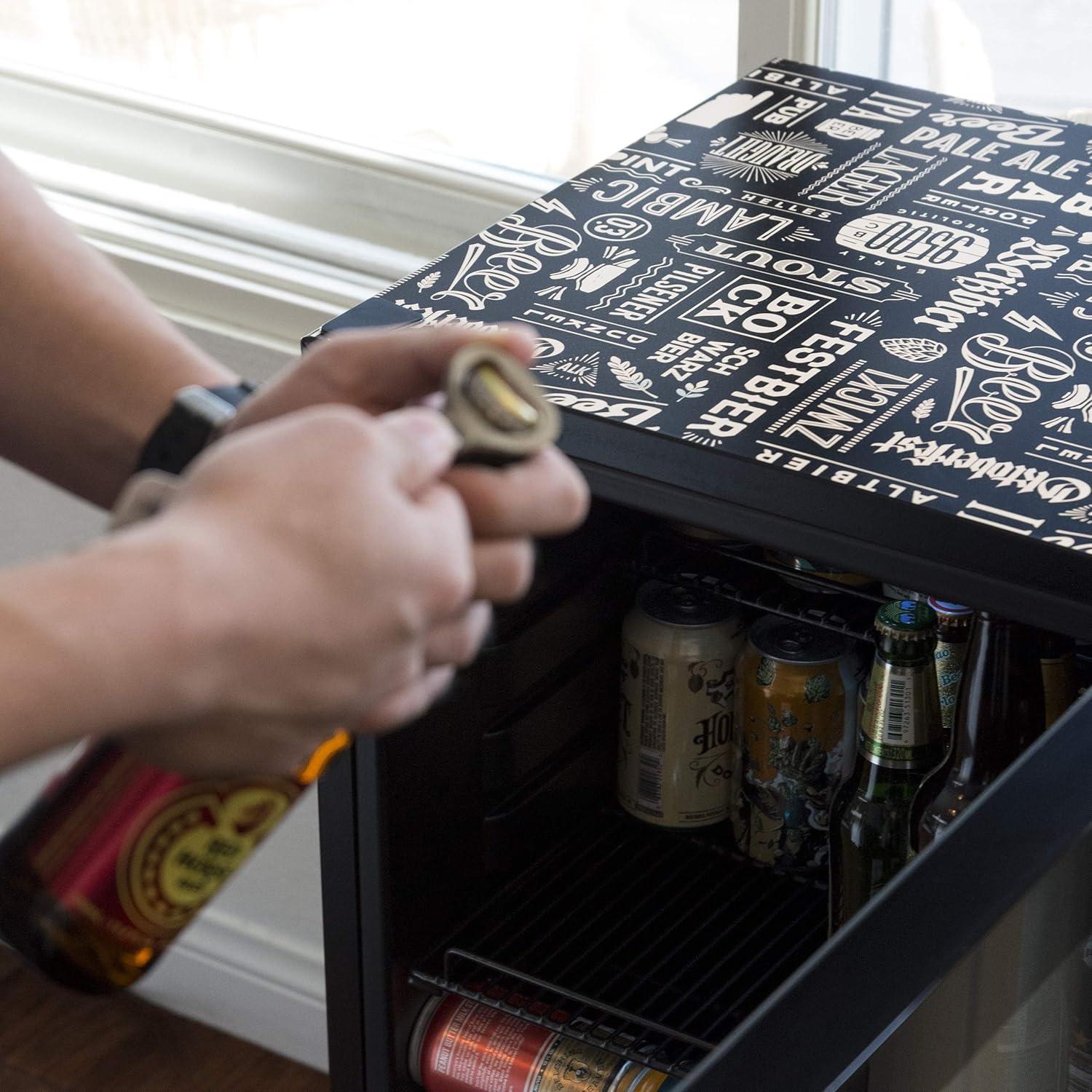 Newair Custom Designed Freestanding 126 Can Beer Fridge with SplitShelf