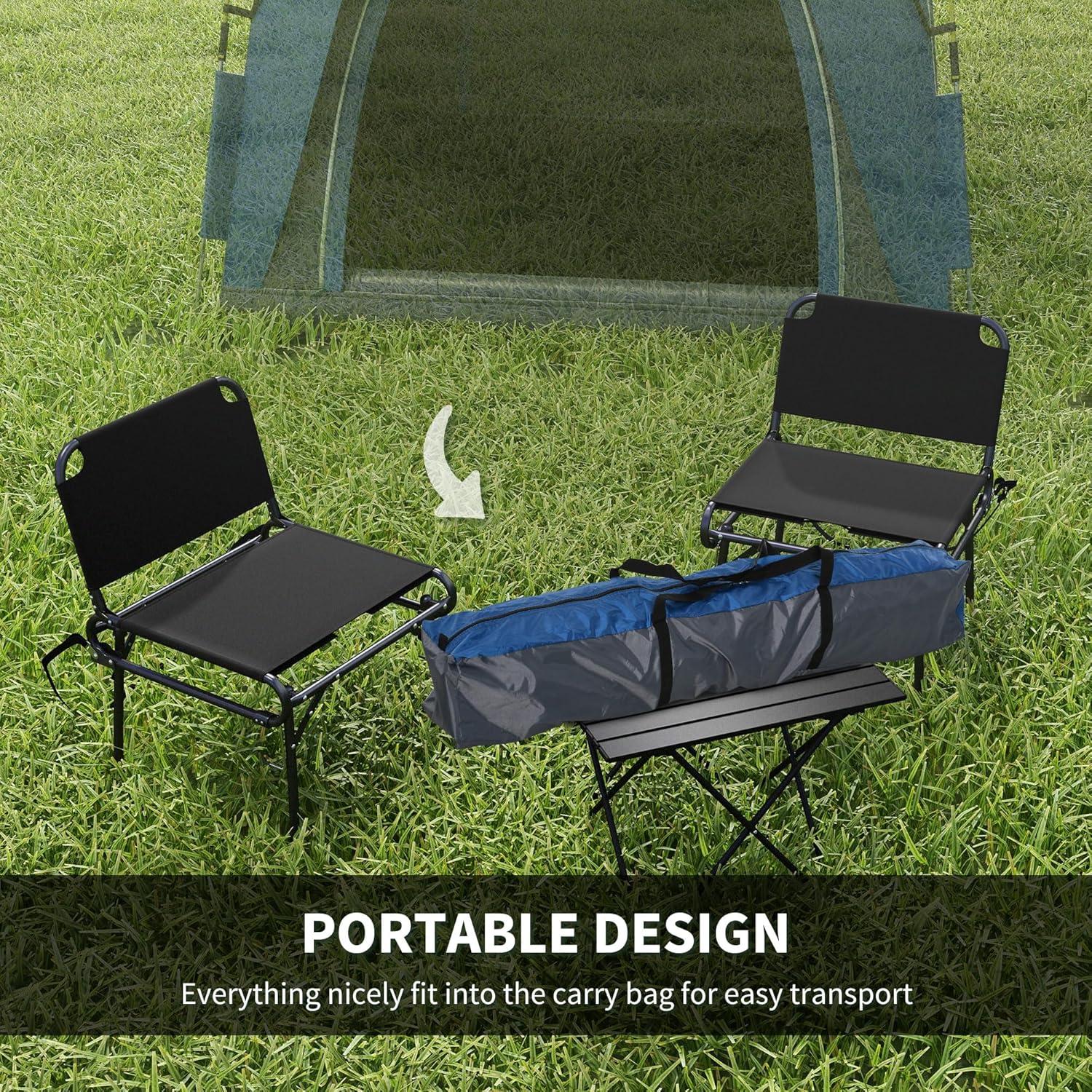 Outsunny Camping Tents 4 Person Pop Up Tent Quick Setup Automatic Hydraulic Family Travel Tent w/ Windows, Doors Carry Bag Included