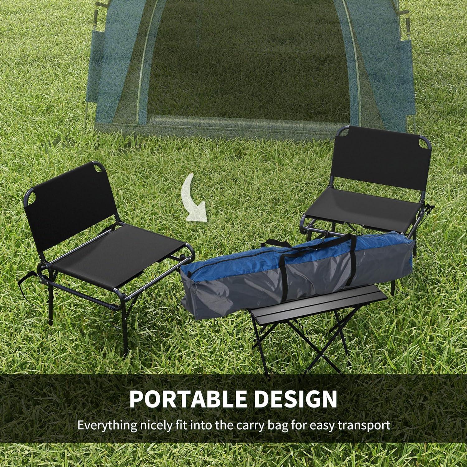 Outsunny Camping Tents 4 Person Pop Up Tent Quick Setup Automatic Hydraulic Family Travel Tent w/ Windows, Doors Carry Bag Included, Blue