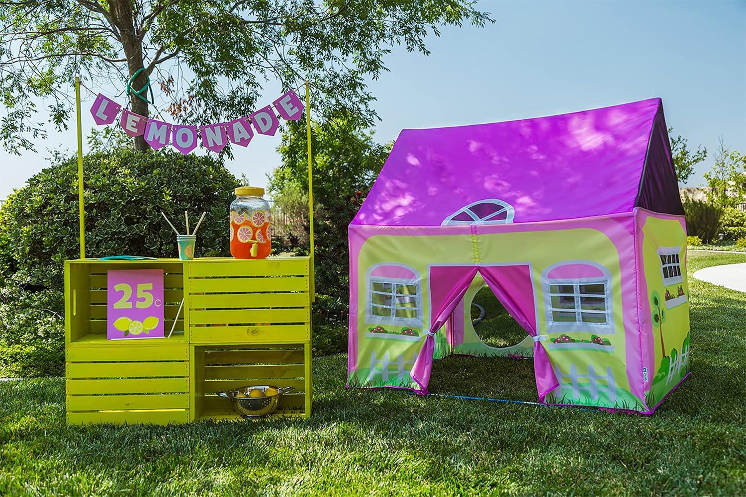 Lil' Cottage House Play Tent with Garden Graphics