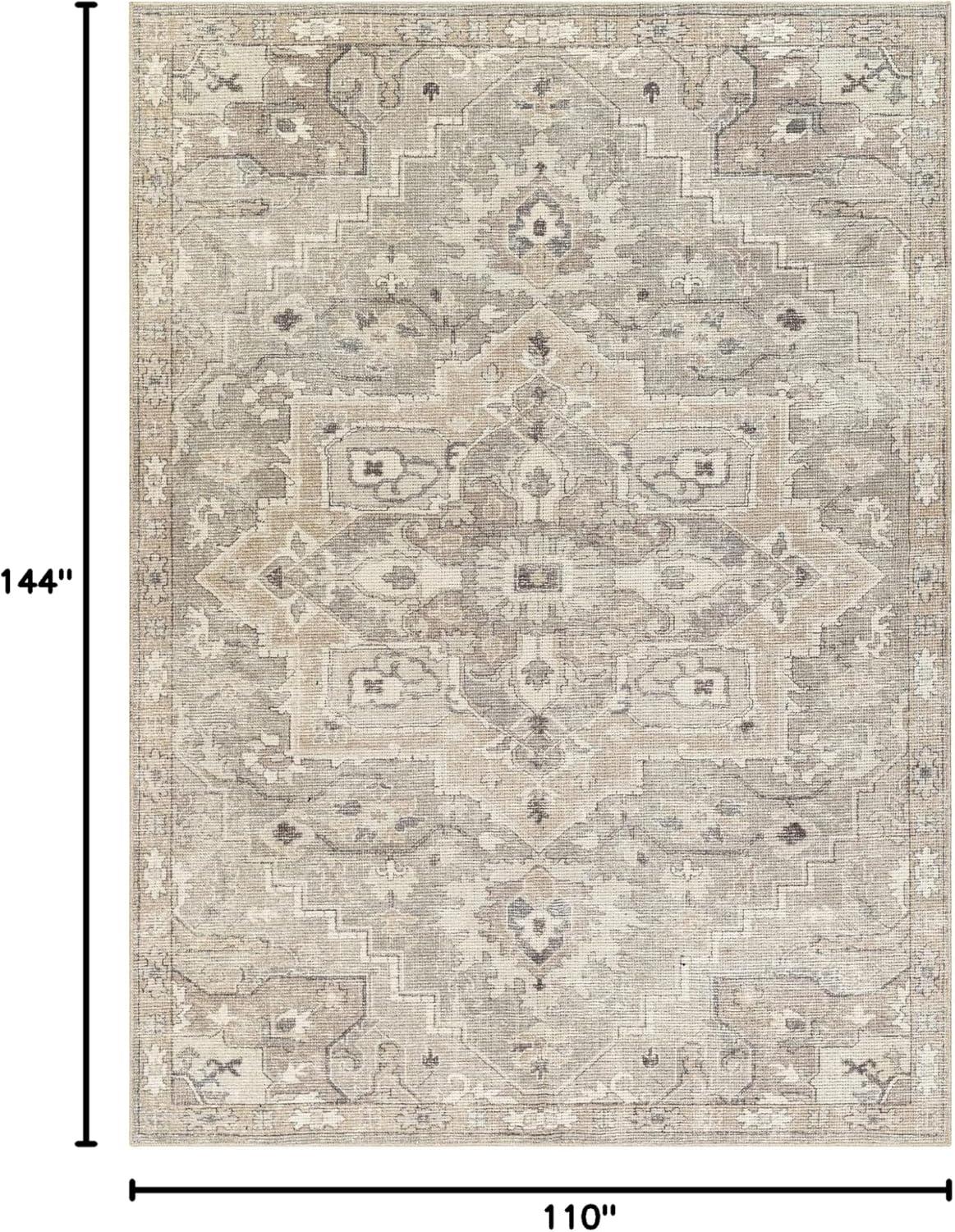 Becki Owens x Livabliss Elle Oriental Light Gray/Beige Area Rug