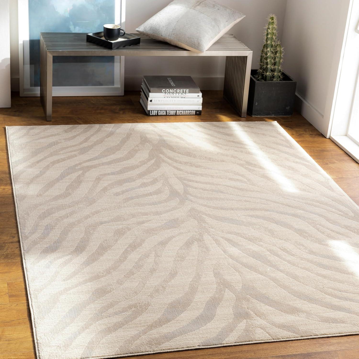 Mark & Day Chambery 3'11"x5'7" Rectangle Woven Indoor Area Rugs Light Gray