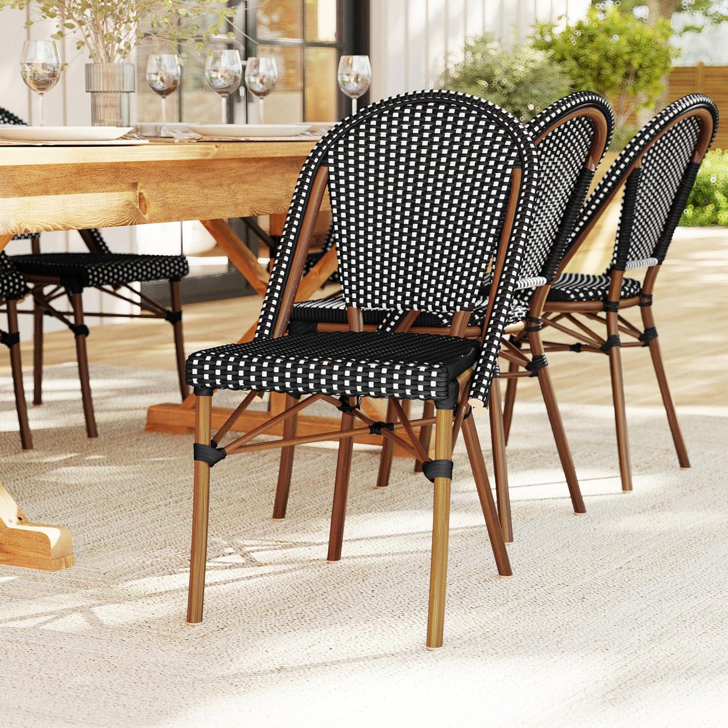 Martha Stewart Martha Stewart Lily Pond All-Weather Stackable Patio Bistro Dining Chair