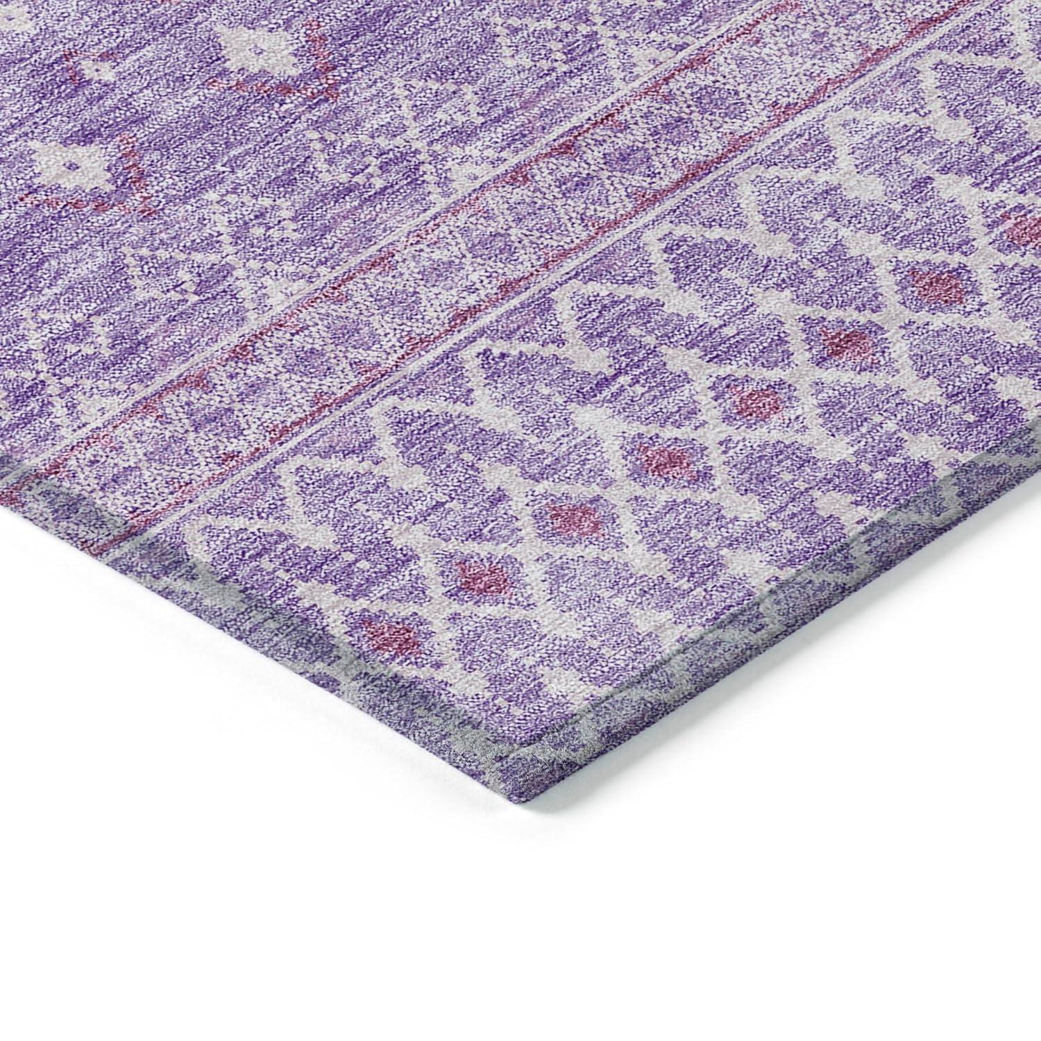Addison Rugs Chantille Indoor/Outdoor Transitional Boho Lavender Washable Rectangle Rug, 3' x 5'