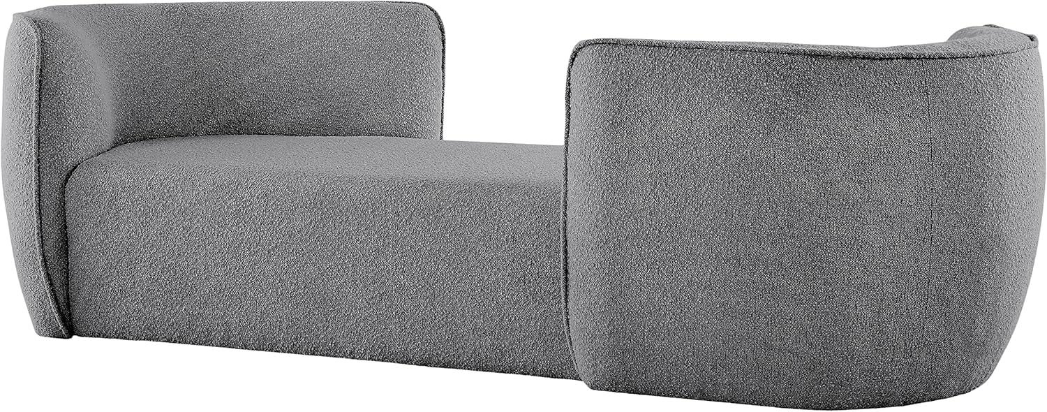 Meridian Furniture Hilton Grey Fabric Chaise