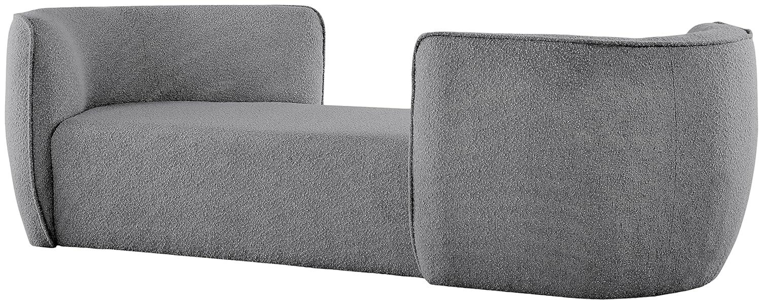 Meridian Furniture Hilton Chaise de Tela Gris