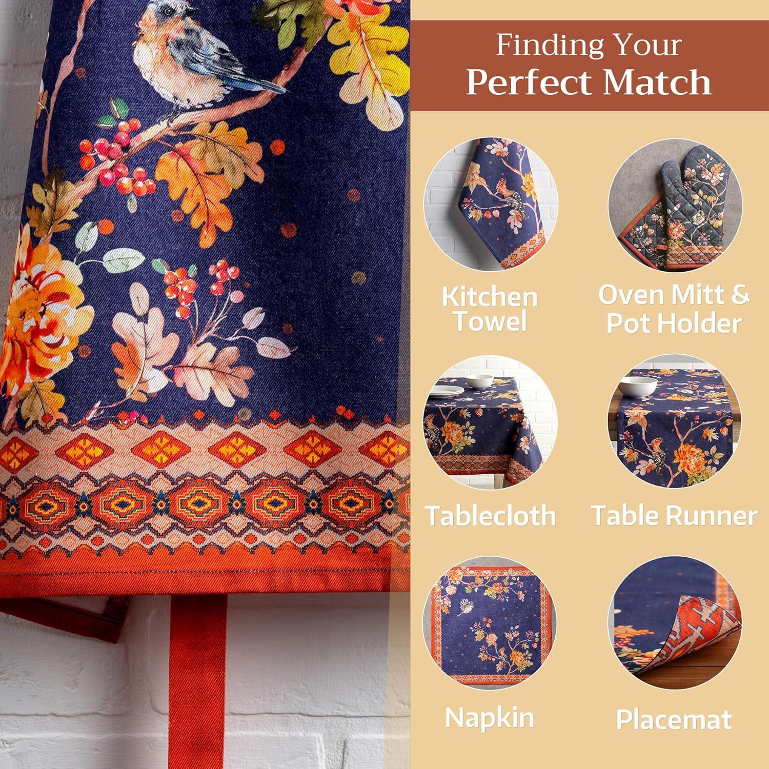 Maison d'Hermine 100% Cotton Apron for women with Pocket Kitchen Chef Apron for Men Cooking Gardening Server Waitress Maid