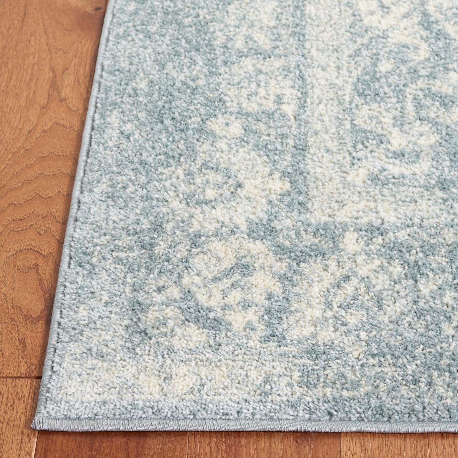 SAFAVIEH Adirondack Wyatt Distressed Area Rug, Slate/Ivory, 3' x 5'