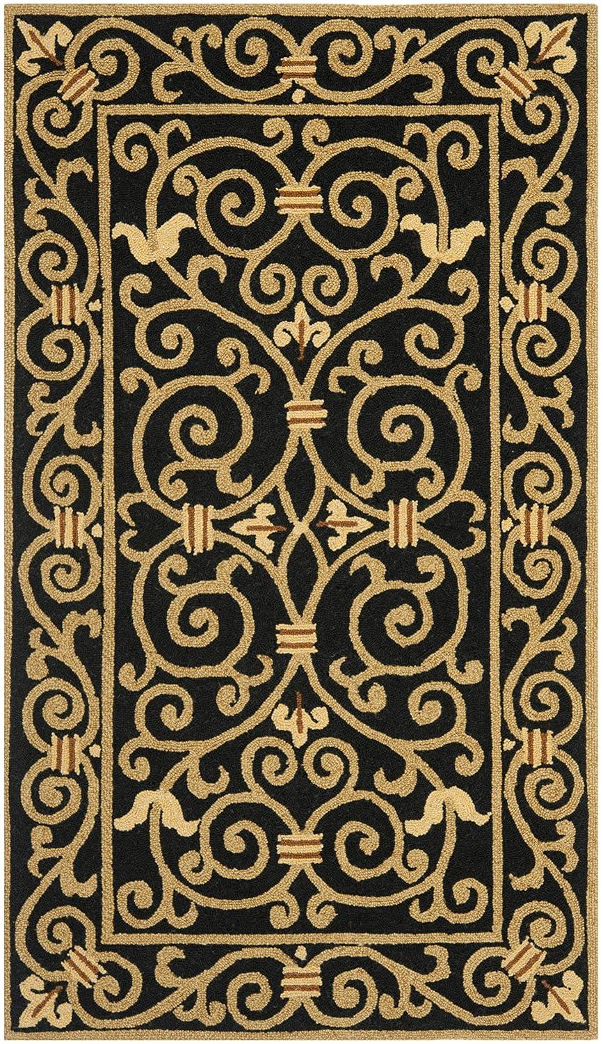 Chelsea HK11 Handmade Accent Rug - 2'6"x4' - Black - Safavieh
