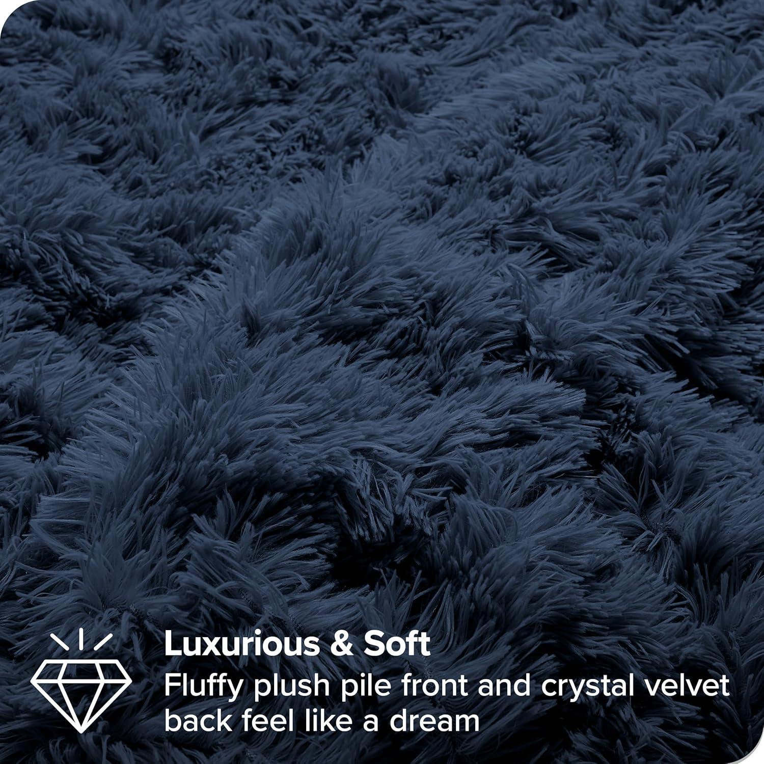 Bare Home Shaggy Fleece Plush Duvet Cover